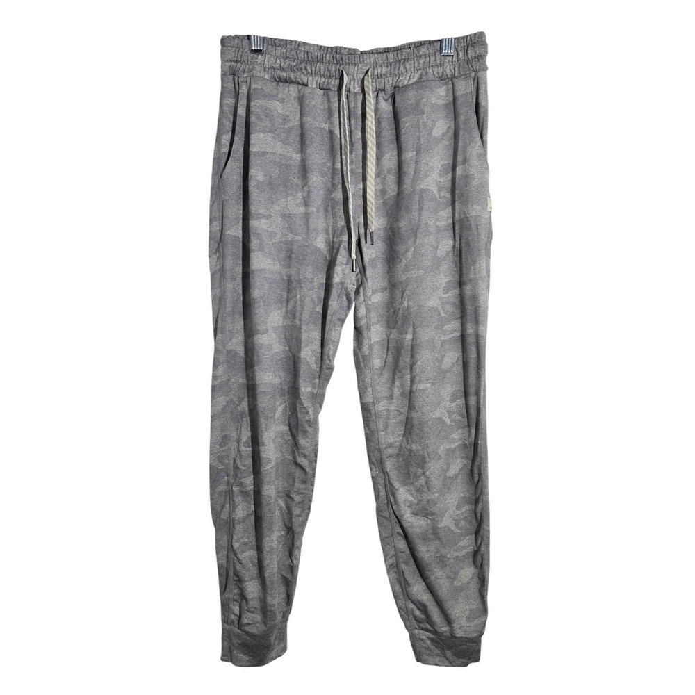Vuori Sz S Women's Camo Performance‎ Jogger Pants Gray Elastic Waist Athleisure